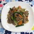 mmameco's cooksnap of when they made 牛肉とニンニクの芽炒め.