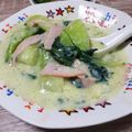 ponnko's cooksnap of when they made 猿も作れる簡単中華　チンゲン菜クリーム煮.