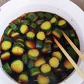 未来☆ママ's cooksnap of when they made 簡単 キュウリのQちゃんゴーヤGOちゃん.