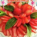 プルンバゴ's cooksnap of when they made お花のような苺のデコレーションケーキ.