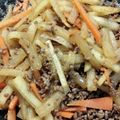 プルンバゴ's cooksnap of when they made 挽き肉入り、大根の変わりきんぴら！.