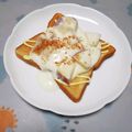 ジョングレ's cooksnap of when they made リンゴとヨーグルト後乗せトースト.