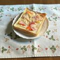yesmama's cooksnap of when they made おひとりさまの味噌マヨピザトースト.