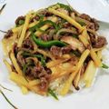 在宅勤務のおじさん's cooksnap of when they made ルースー飯【青椒肉絲の餡かけご飯】.