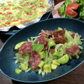 こつゆ514's cooksnap of when they made 餃子の皮で簡単☆和風ピザ.