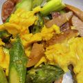 ズッキーーニ's cooksnap of when they made アスパラベーコンの卵炒め.