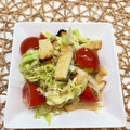 horseland's cooksnap of when they made キャベツと炙りうす揚げ・トマトの酢の物♪.