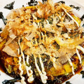 MizuhoBank's cooksnap of when they made しゃきしゃき♪レタスのお好み焼き.