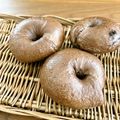 あんピンク's cooksnap of when they made チョコとクランベリーの黒ベーグル。.