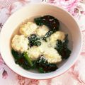 クレイプメートル's cooksnap of when they made 〖鶏団子とほうれん草のヘルシースープ〗.