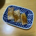 makos's cooksnap of when they made まぐろステーキのわさびソース.
