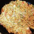 まきを。's cooksnap of when they made 台所で立ち食いもんじゃ.