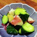 YCHキッチン's cooksnap of when they made 簡単！おつまみにも＊ニンニクたこきゅう.
