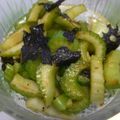 saki1010's cooksnap of when they made セロリのめんつゆ胡麻海苔和え.