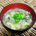 料理男子部's cooksnap of when they made わかめと新たまねぎの卵白かきたまスープ.