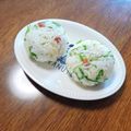 もふもふクロさん's cooksnap of when they made 大葉しらす梅のおにぎり.