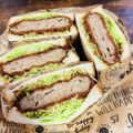 バキコ0417's cooksnap of when they made ボリュームたっぷり★簡単メンチカツサンド.