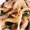 みよ～'s cooksnap of when they made にんにくの芽と新玉ねぎのピリ辛炒め.