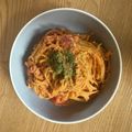ぎょうざ好きうめりー's cooksnap of when they made 濃厚♪トマトクリームチーズパスタ☆.