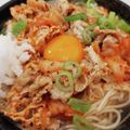 りこちゃんのママ's cooksnap of when they made 冷しゃぶ豚キムチの冷やしうどん！素麺にも.