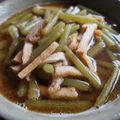 kuragenoie's cooksnap of when they made フキの胡麻油炒め♥️葉っぱも煮浸し.