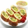 クックDAD's cooksnap of when they made ✿ガーリックトーストジェノバ風✿.