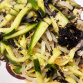 ☆鯖子☆'s cooksnap of when they made もやしときゅうりの海苔ゴマ酢和え.