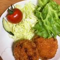 たいちゃんのお嫁さん's cooksnap of when they made 油フライパン1cm！キャベツ☆メンチカツ.