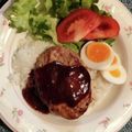プルンバゴ's cooksnap of when they made 簡単ハンバーグ丼.