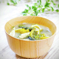 Satoco❋'s cooksnap of when they made わらびと竹の子とワカメの味噌汁.