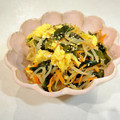 ゆーじん１１４'s cooksnap of when they made わかめともやしと卵の中華風サラダ.