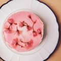 ぽめchan's cooksnap of when they made 桜のレアチーズケーキ.