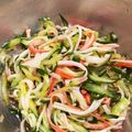 ぷちしろ's cooksnap of when they made お弁当にも♪きゅうりとかにかまのナムル.