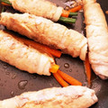 クック1P3ZDN☆'s cooksnap of when they made お弁当に♪ニンジンといんげんの豚肉巻き.