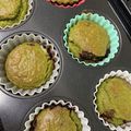 Tocchan128's cooksnap of when they made 米粉の抹茶とチョコのマフィン.