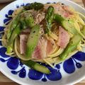 ヴィーナスけい's cooksnap of when they made アスパラとベーコンのバター醤油パスタ.