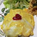 ネコかえる's cooksnap of when they made 簡単♡ふんわりオムライス(*´╰╯`๓).