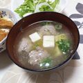 ネコかえる's cooksnap of when they made これぞ日本の味！私流イワシのつみれ味噌汁.