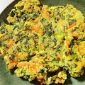 azbjbn's cooksnap of when they made 春菊の米粉チヂミ＊卵＆グルテンフリー.