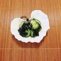 コムギ大好き's cooksnap of when they made 寿司酢で簡単☆あおさと胡瓜の酢の物.
