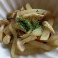TYSK's cooksnap of when they made 大根ときのこのぽん酢炒め。.