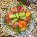 優菜's cooksnap of when they made バースディ寿司ケーキ♡誕生日や記念日に.