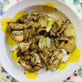 チェックのミニくま's cooksnap of when they made 鶏むね肉とキャベツきのこの中華炒め.