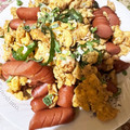 Sーアニィ's cooksnap of when they made 簡単！ふわふわ卵とウインナー炒め♪.