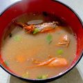 Moggieneko's cooksnap of when they made ✿海老頭の味噌汁✿.