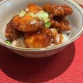 umizarusuki's cooksnap of when they made お弁当に♬簡単♥️唐揚げ丼＊特製タレ.