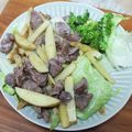 donuts★'s cooksnap of when they made 砂肝＆じゃが芋の大蒜レモンバター炒め.