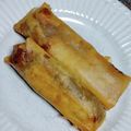 cyobindish's cooksnap of when they made お餅モチモチ春巻き.