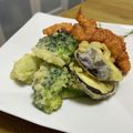 ゆいランラン's cooksnap of when they made 丸ごと一株❀ブロッコリーの天ぷら　抹茶塩.