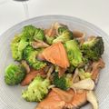 はなでじ's cooksnap of when they made 鮭とブロッコリーとエリンギのバタポン炒め.